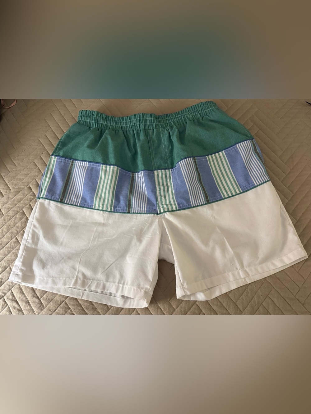 Vintage 90s Gordi Lowe Colorblock Swim Shorts Mens Medium NWOT medium